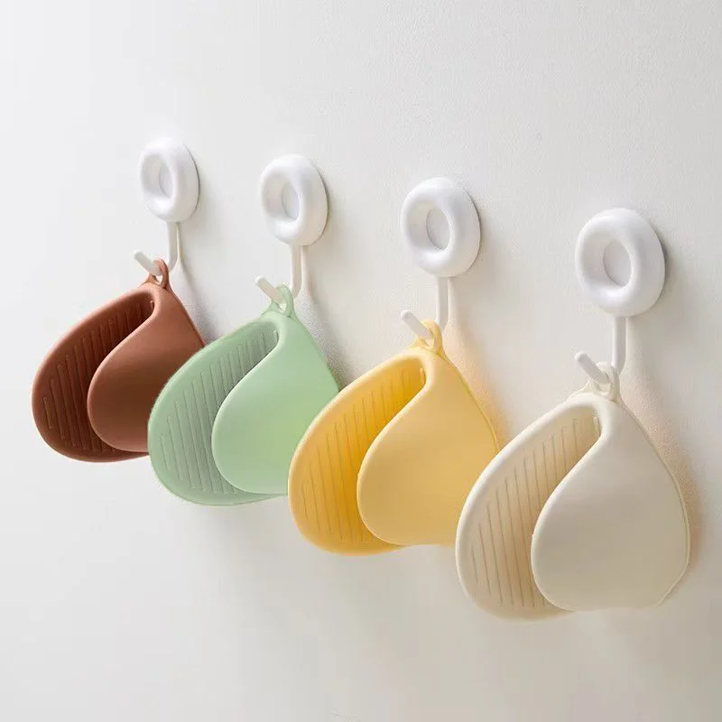 2 pçs luvas de forno de silicone resistente ao calor, panelas de silicone para cozinha, mini luva de forno de borracha luvas de cozinha, cozinha bonito m