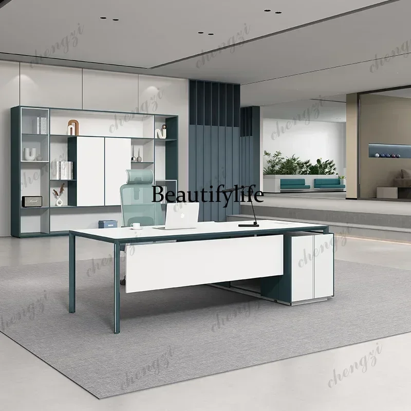 DD182Aesthetic Office Desk Accessories Minimalist Furniture Multifunctional Organizer Computer Executive Tavolino Unique Furnitu