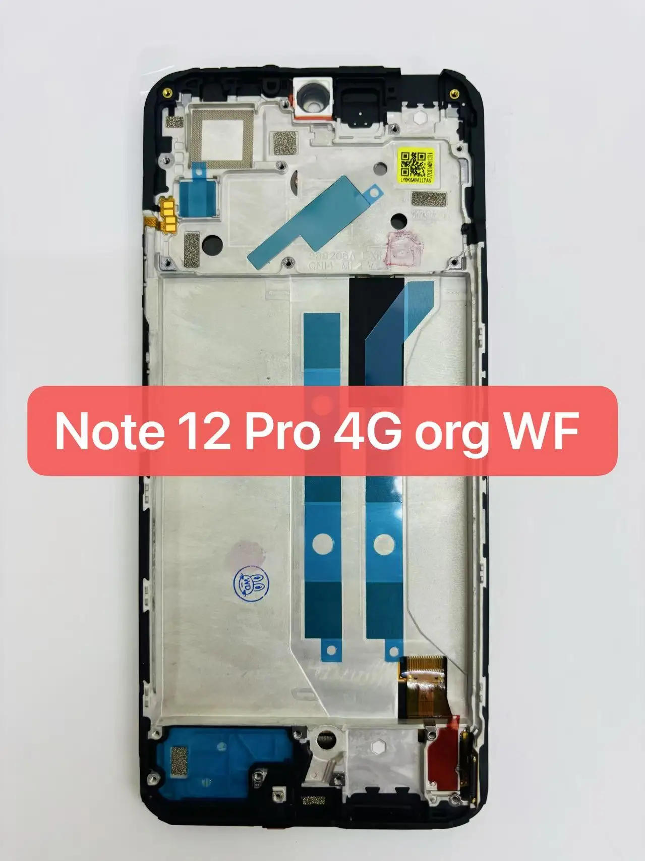 6,67 inch origineel AMOLED-scherm voor de Redmi Note 10 Pro 4G/Note 11 Pro 4G 5G, inclusief LCD-display en touchscreen, en frame voor de Note 12 Pro 4G.