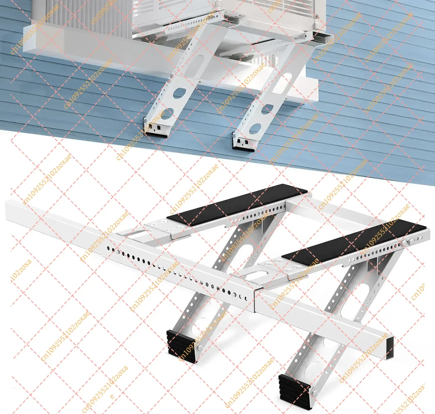 Heavy Duty Foldable AC Bracket, Universal Wall Mount for Window Air Conditioner, Max Load 200kg