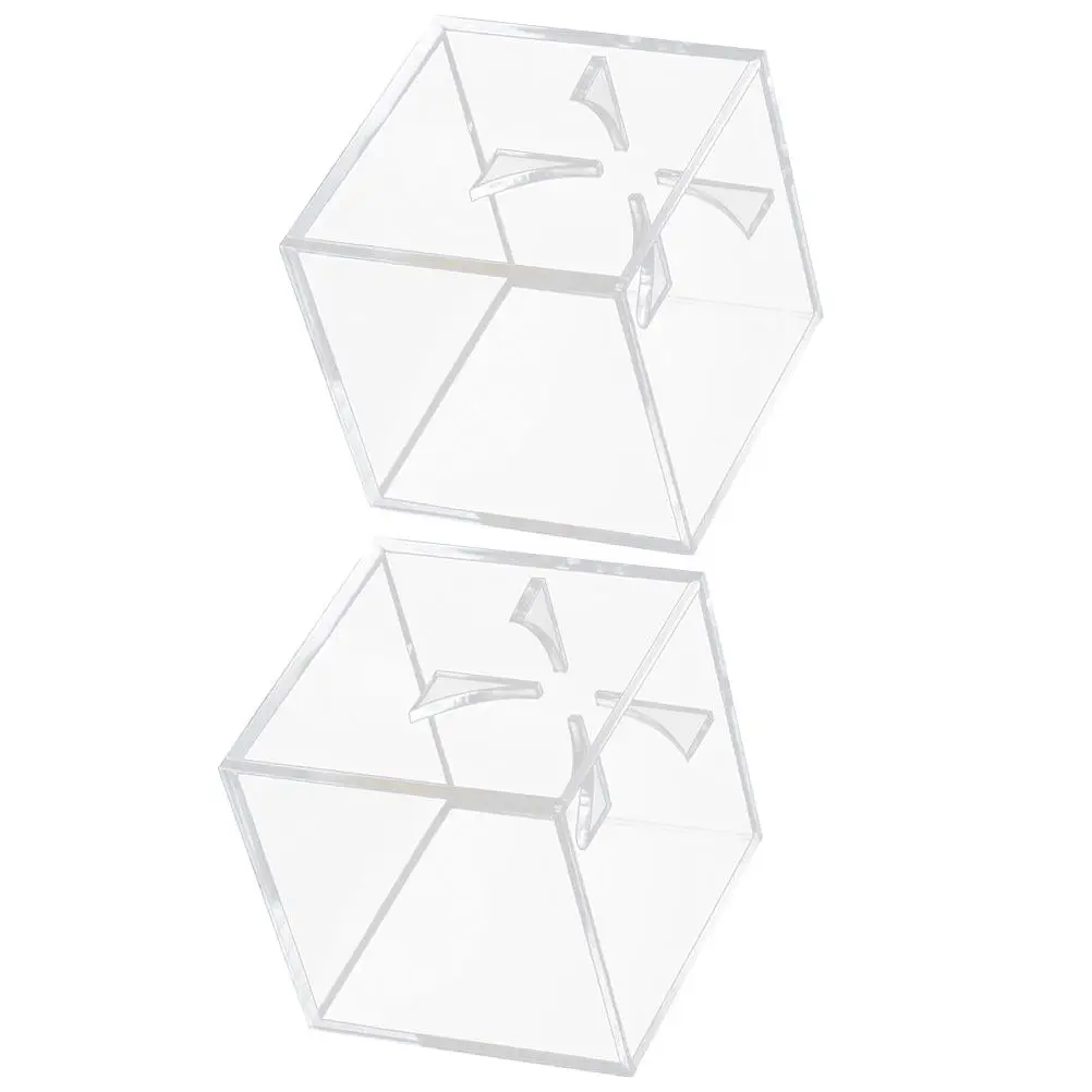 

2 шт. прозрачных акриловых подставок для бейсбольных мячей с четырехконечной опорой для стабильного и безопасного хранения