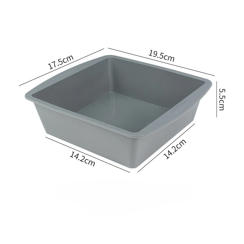 Silicone 8-inch square cake mold for DIY bread, pastry, steamed cake, and easy to demold baking pan for home oven