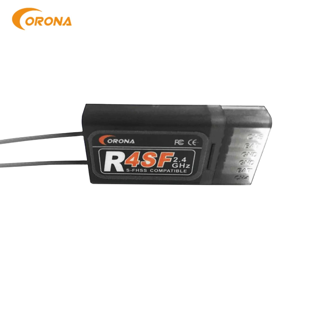 Corona 2.4G R4SF 4 kanały odbiornik S-FHSS/FHSS kompatybilny FUTABA SFHSS 14SG T8J T10J Radio