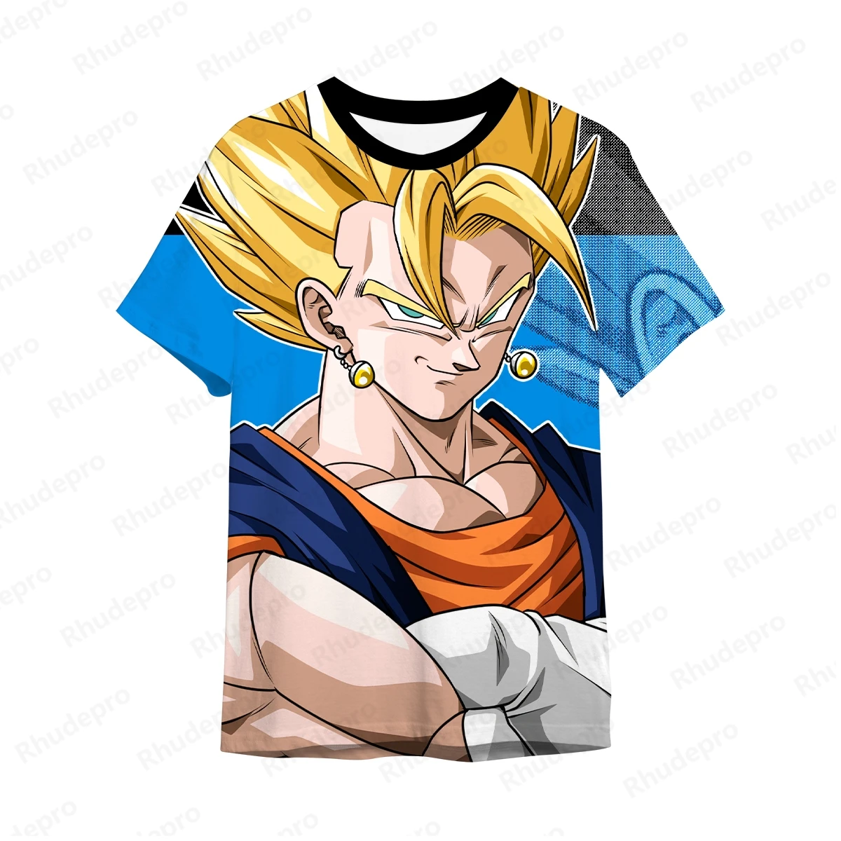 تأثيري بلايز تي شيرت قصير لعبة دراغون بول موضة الرجال الأطفال Harajuku نمط المحملة الرجال جوكو المتضخم الاتجاه كم جديد Y2k #2