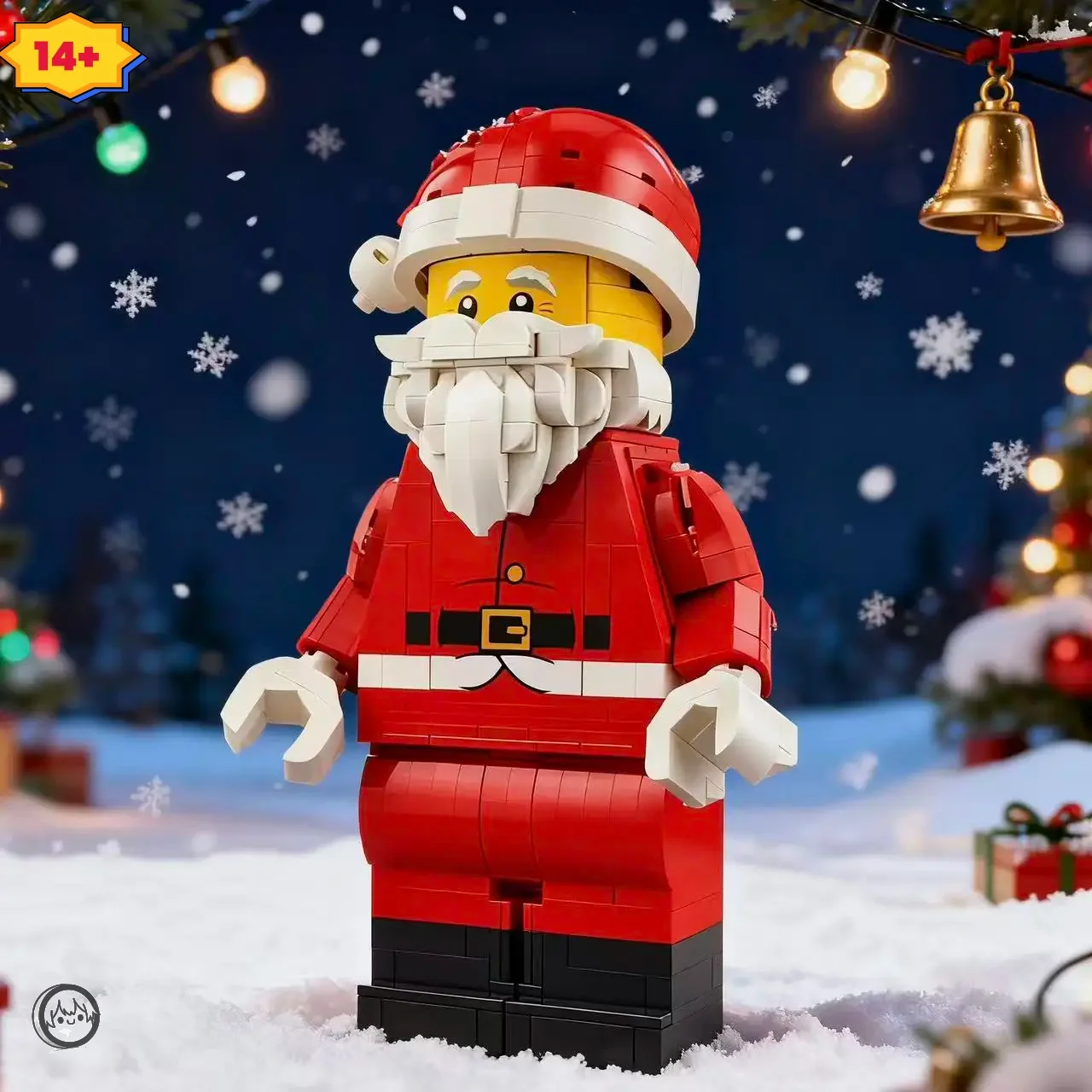 

2025 NEW Large Santa Claus Assembly Blocks Christmas Decoration Queue Gift Holiday Building Toy Educational STEM MOC 40820