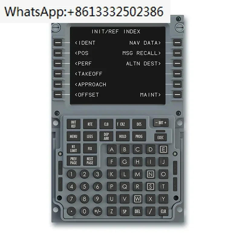 

CDU simulation flight, CS route control panel cockpit simulator 737fmc