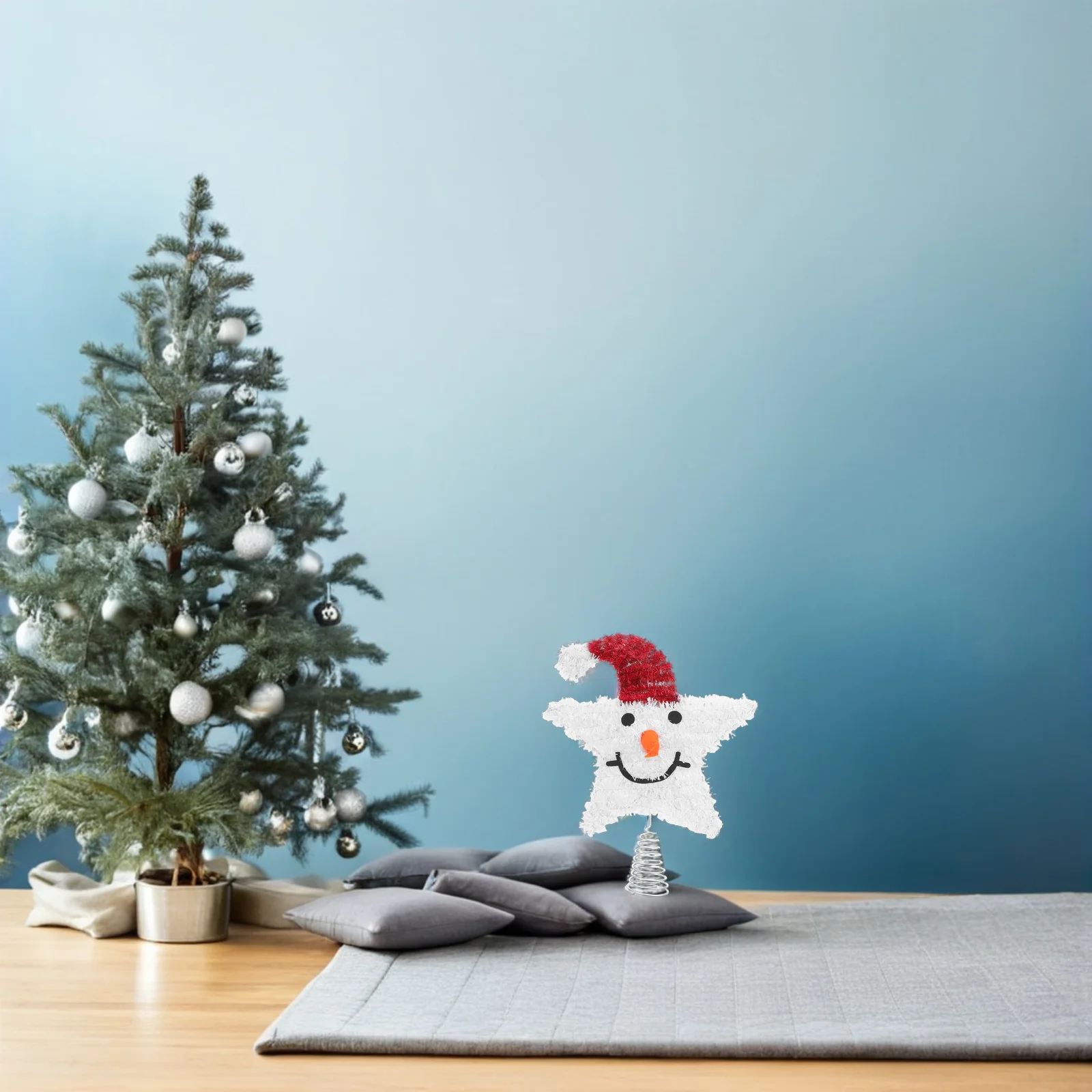 

Party Tree Decoration Xmas Decorations Snowman Star Christmas Topper Treetop Ornament Trees