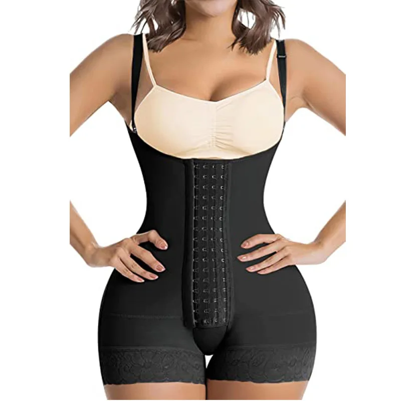 

Women Big Size Adjustable Shapewear Tummy Control Under Bust Open Crotch Waist Body Shaper Bodysuit Butt Lifter Slimmer Underwea