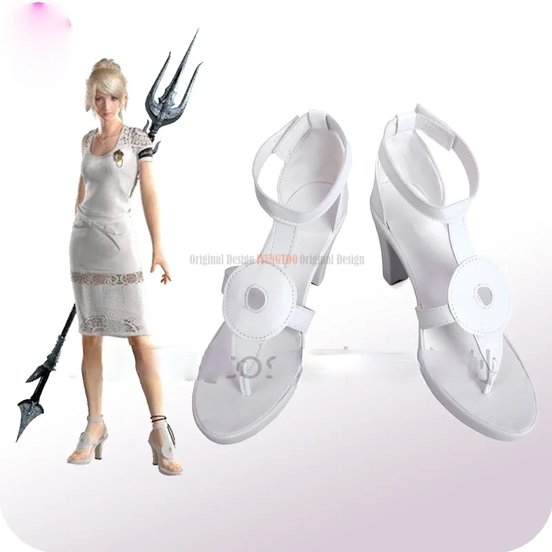 

Final Fantasy Lunafreya Nox Fleuret Anime Characters Shoe Cosplay Shoes Boots Party Costume Prop