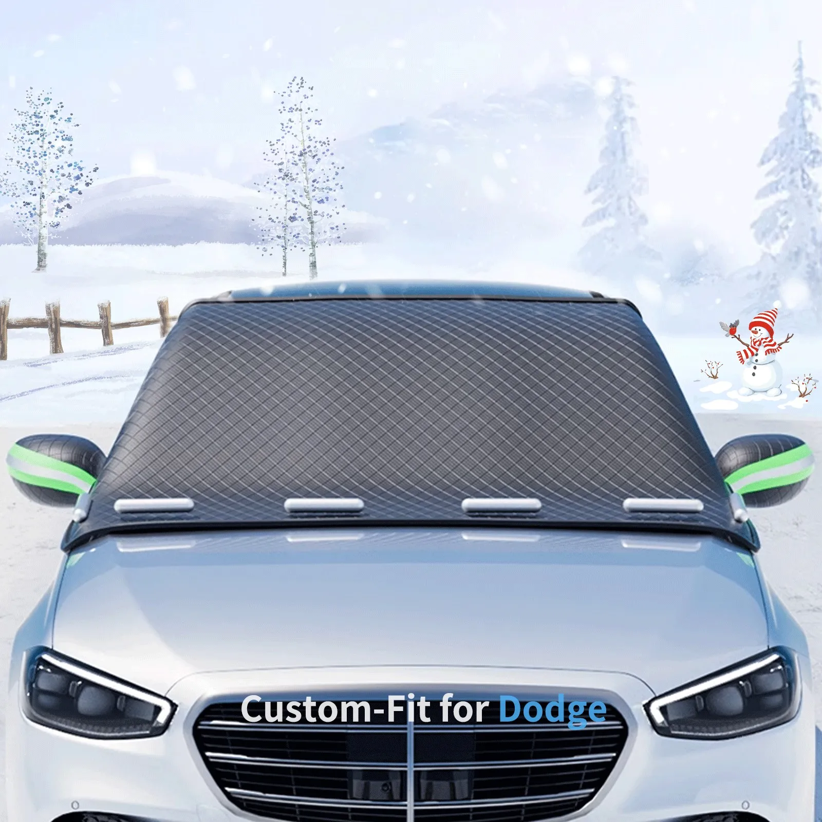 Custom fit for BMW Windshield Snow Covers, 8 Layers WAaterproof Windproof Protection, Snow, Sun, Frost Defense, Ice