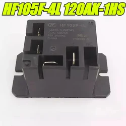 (Brand New Original)1pcs/lot 100% original genuine relay:HF105F-4L 120AK-1HS 25A 120V 4pins Air conditioning relay