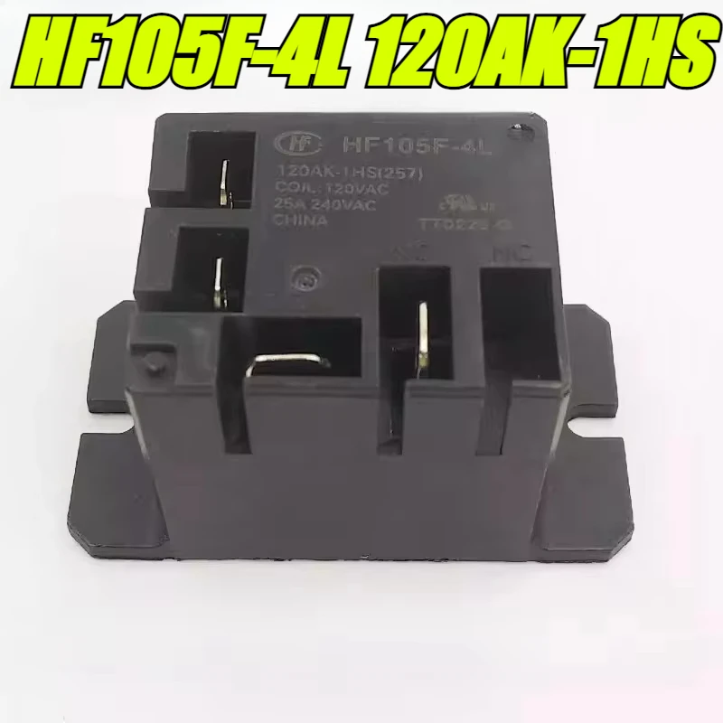 （Brand New Original）1pcs/lot 100% original genuine relay:HF105F-4L 120AK-1HS 25A 120V 4pins Air conditioning relay