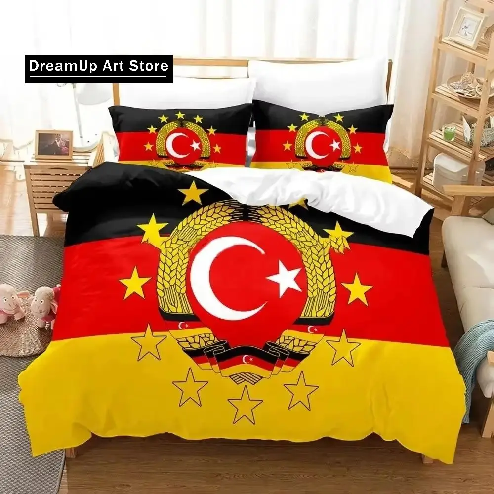 Fashion 3d Print Turkey Flag Bedding Set Duvet Cover Bed Set Quilt Cover Pillowcase Comforter king Queen Size Boys Adult Bedding