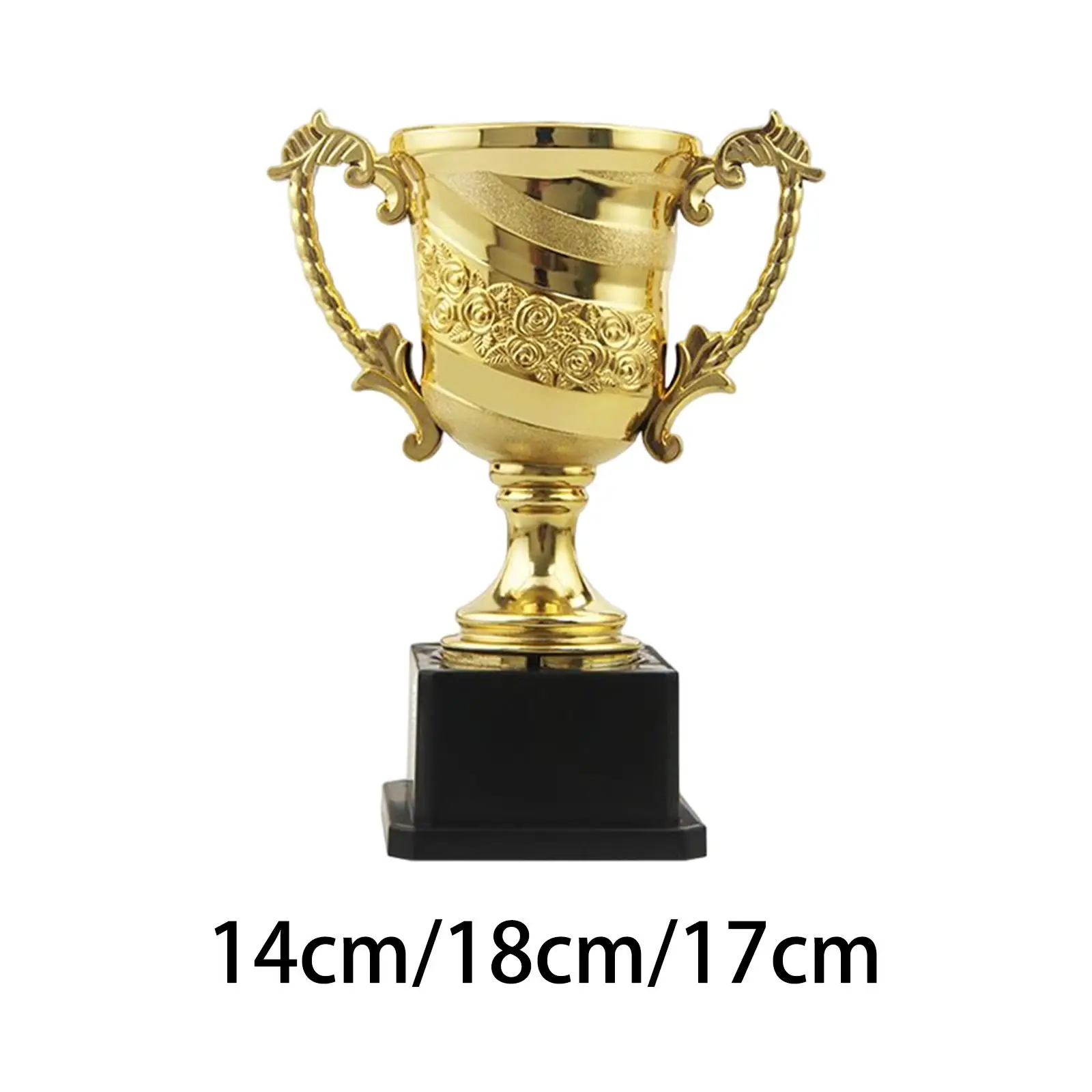 Award Trophy Figurine Trophy Cup Black Base Medals Trophy Awards for Sports Souvenirs Football Competition Theme Party