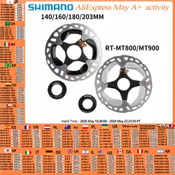 Rotor de disco de bloqueo central Shimano XTR RT MT900 DEORE XT SLX MT800 RT CL800 CL900 RT70 Rotor de disco de freno hidráulico Dura Ace para bicicleta