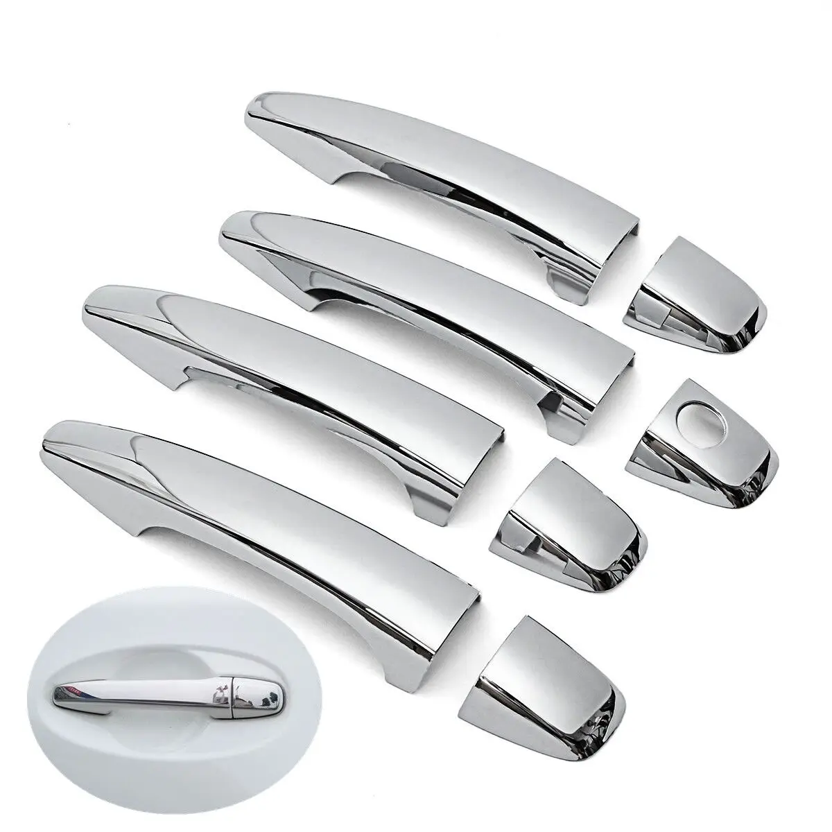 

Chrome Car Door Handle Cover Pad For Toyota Sienna XL30 2011 2012 2013 2014 2015 2016 2017 2018 2019 Car Styling
