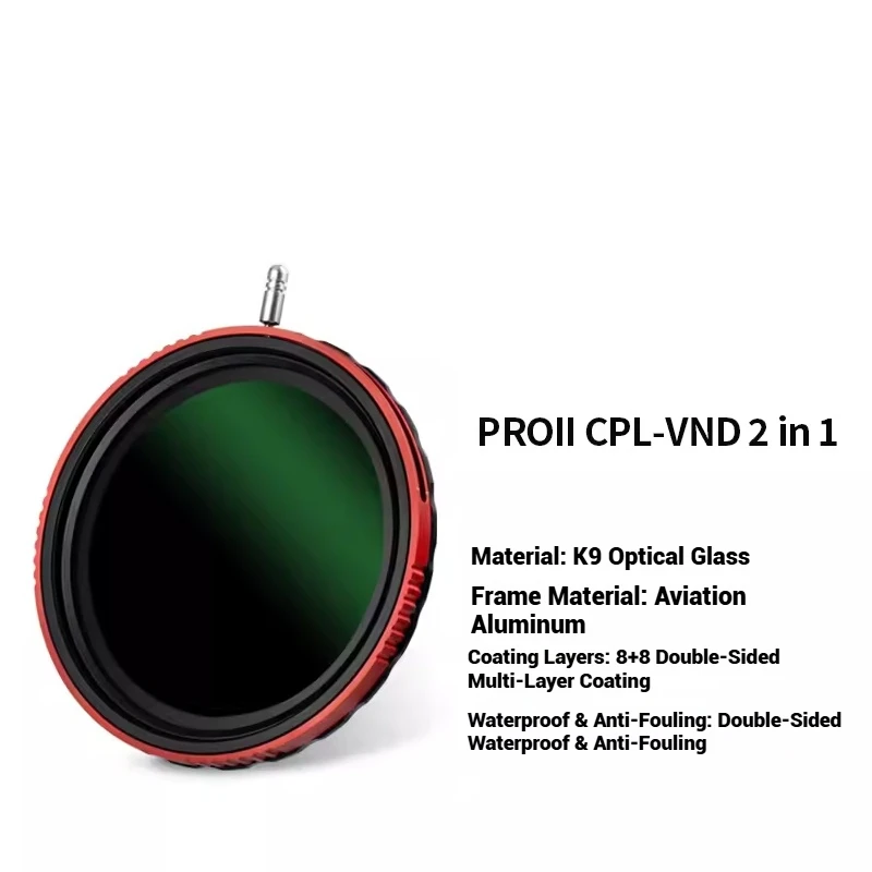하이다 PROII CPL-VND 가변 편광 필터 2 in 1 렌즈 필터 67 72 77 82mm 95 멀티레이어 코팅 편광 조절 가능 ND 필터