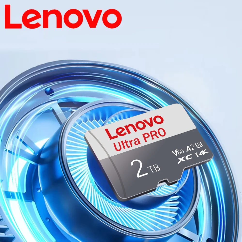 Lenovo 2TB SD Memory Card V30 128GB Micro TF/SD Card Class 10 High Speed Flash Memory Card 512GB 256GB SD Card For Camera Phone