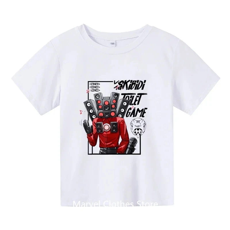 

✿2026✿Game skibidi toilet tshirt kids short-sleeved colorful print speakerman T-shirt baby boys summer streetwear girls casual ✿