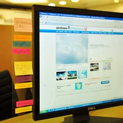1pc Acrylic Message Sticker for Computer Monitor Screen Side Panel Planner Memo Pad Stick Board Monitor Memo Board Message Board