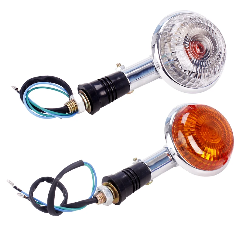 Universal LED Motorcycle Signal Lamp Turn Signal Light Amber for Yamaha V-Max1200 XV250 XV400 XV 250cc 400cc 1200cc