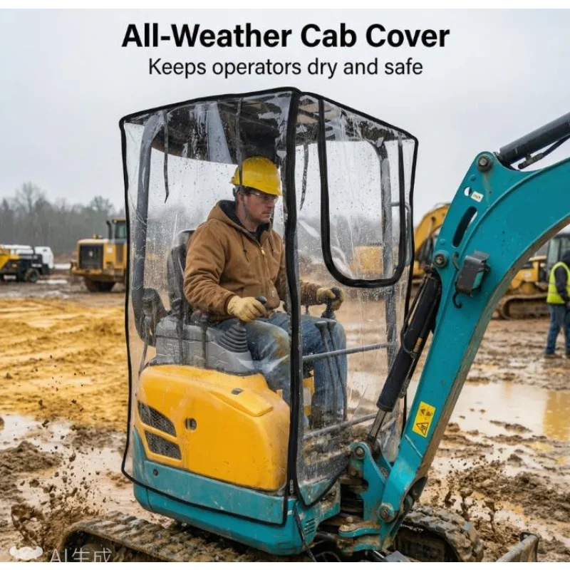 For sunward 18 Mini Excavator Car Cover Warm Awning Thickened Pvc Windproof