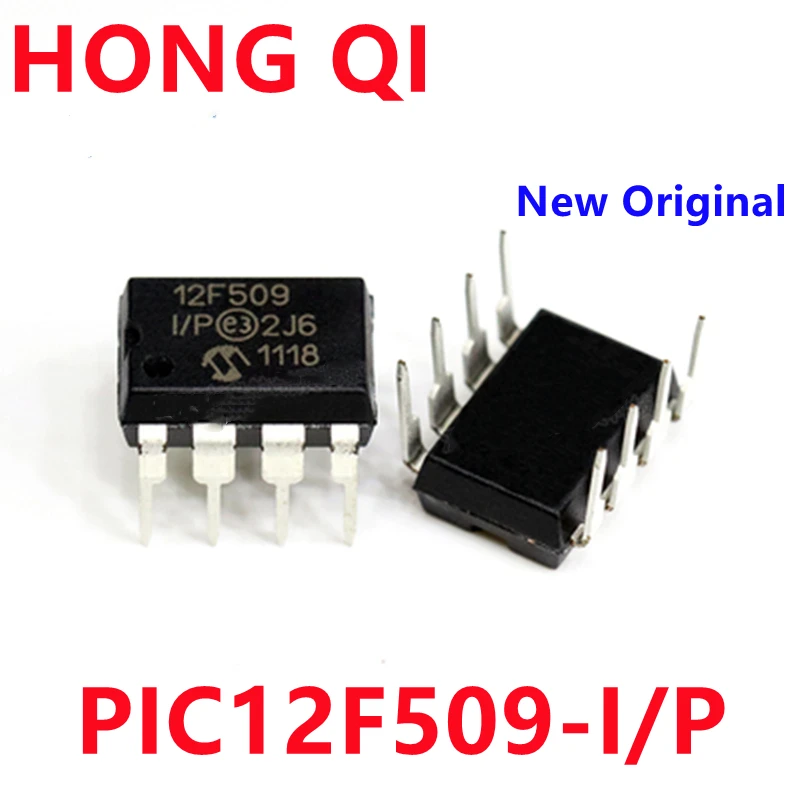 1pcs/lot  New Original PIC12F509-I/P PIC12F509 12F509 Integrated circuit IC chip Microcontroller Chip MCU In Stock