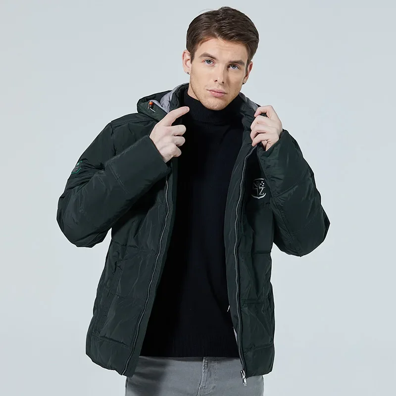 Chaqueta con capucha para hombre, impermeable, a prueba de viento, a prueba de heladas, NZI, Invierno