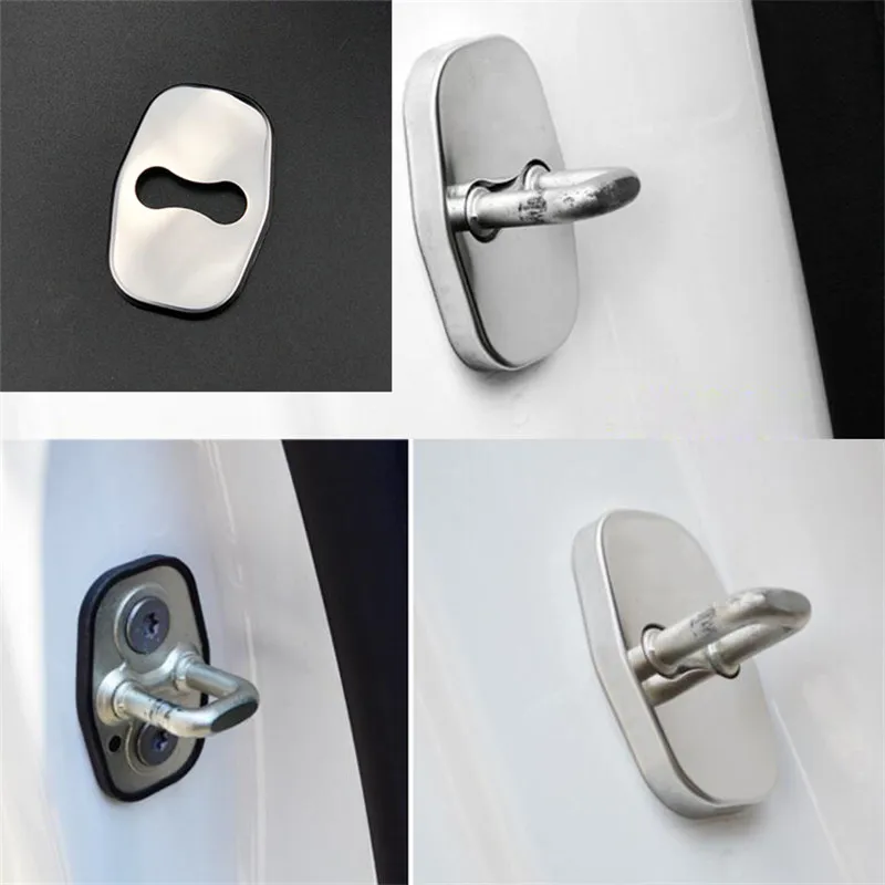 

Car Accessories Door Lock Anti Rust Protection Buckle Cover For Peugeot RCZ 207CC 308CC 301 308 308S 407 408 508 2008 3008 4008