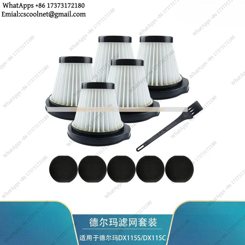 JS02 Suitable for Delmar DX115S/DX115C Handheld Vacuum Cleaner Accessories Filter Element Filter Hepa Hippa Cotton
