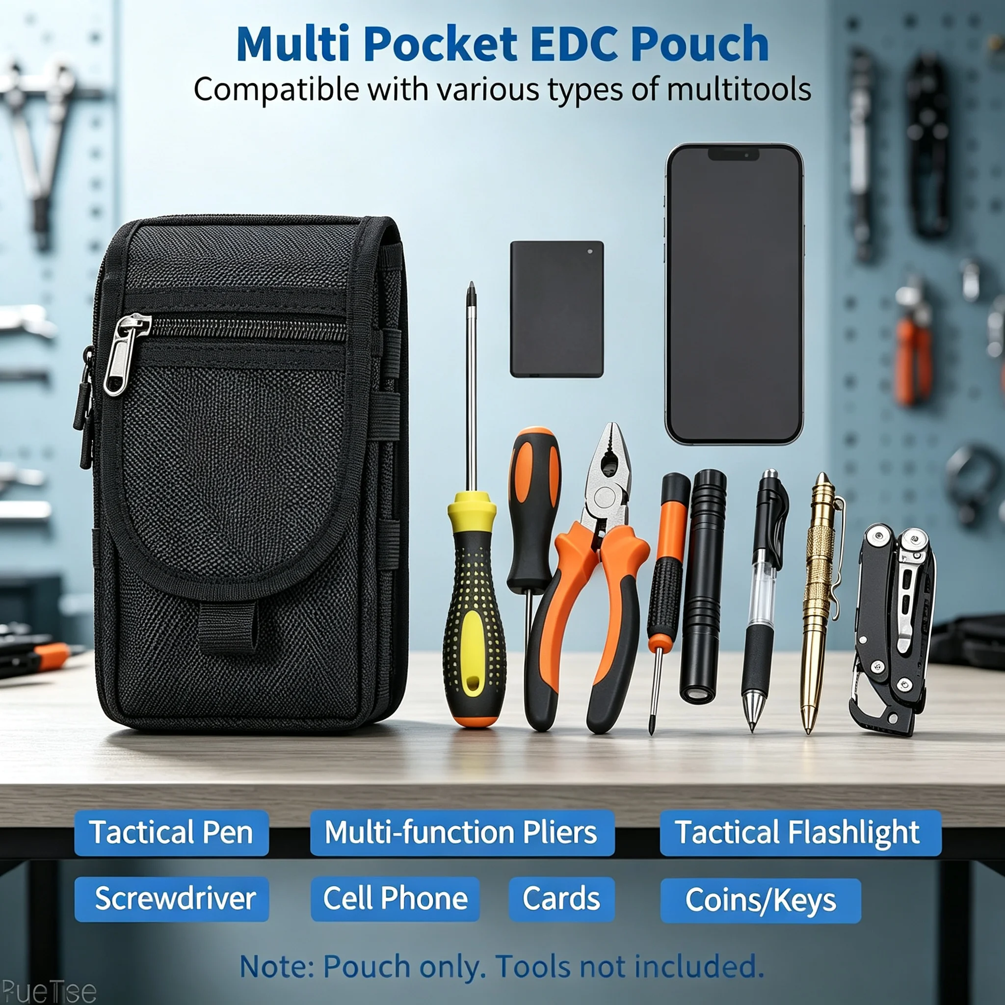 Edc Everyday Carry Bag - Tactical EDC Pouch Belt Holster Compact