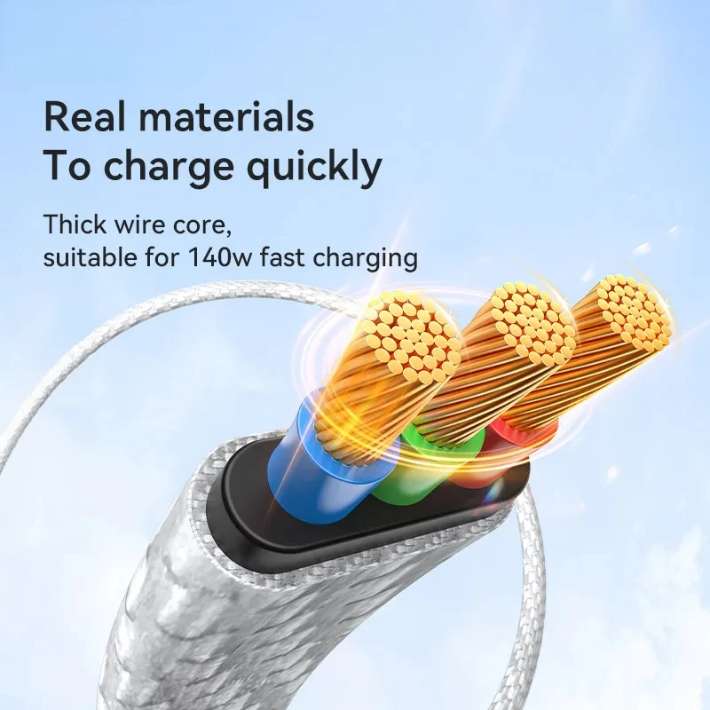 PZOZ 4 في 1 140 واط PD USB C كابل شاشة ديجيتال شحن سريع آيفون 16 15 14 برو ماكس ماك بوك باد USB نوع C شاحن الحبل