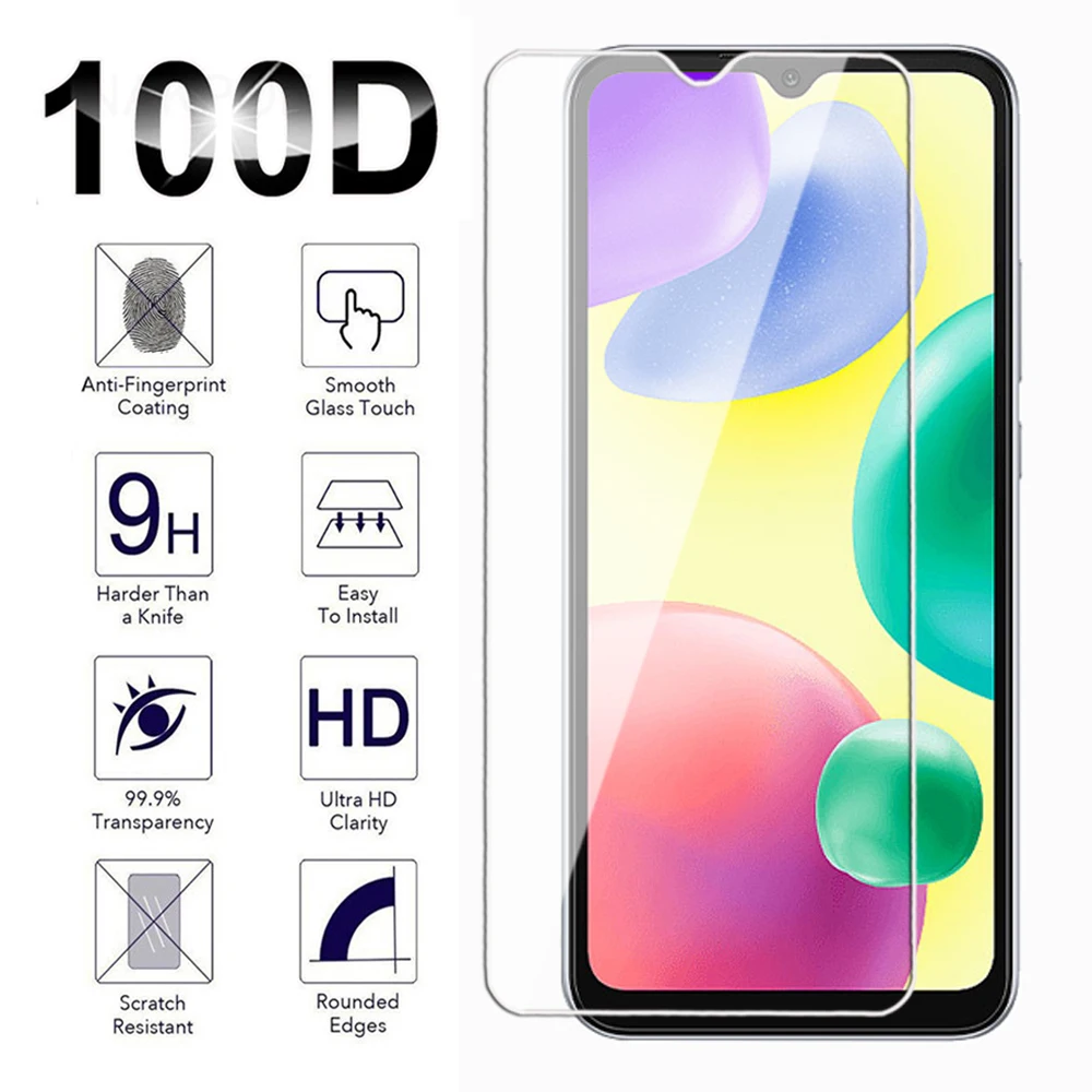 Закаленное стекло для xiaomi Redmi Note 10 lite Pro Max 4G 5G A1 A2Plus, Защита экрана для Redmi 10A 10C 10S 10T 4G, стеклянная пленка