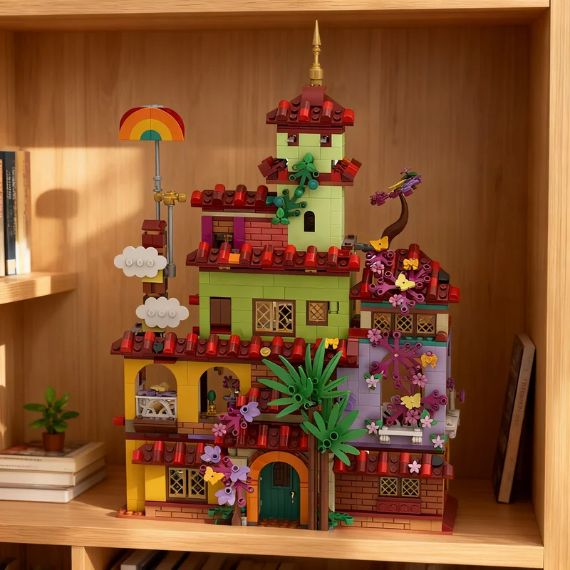 1080pcs MOC Encanto The Magical Madrigal House 2x Build Disnay Princess Model Building Blocks Toy Construction Christmas Gift