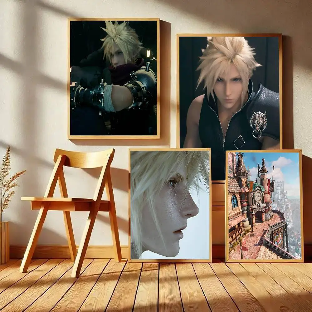 Anime Game F-Final Fantasy Poster Art With Prints Home Bedroom Living Room Decoration Gift