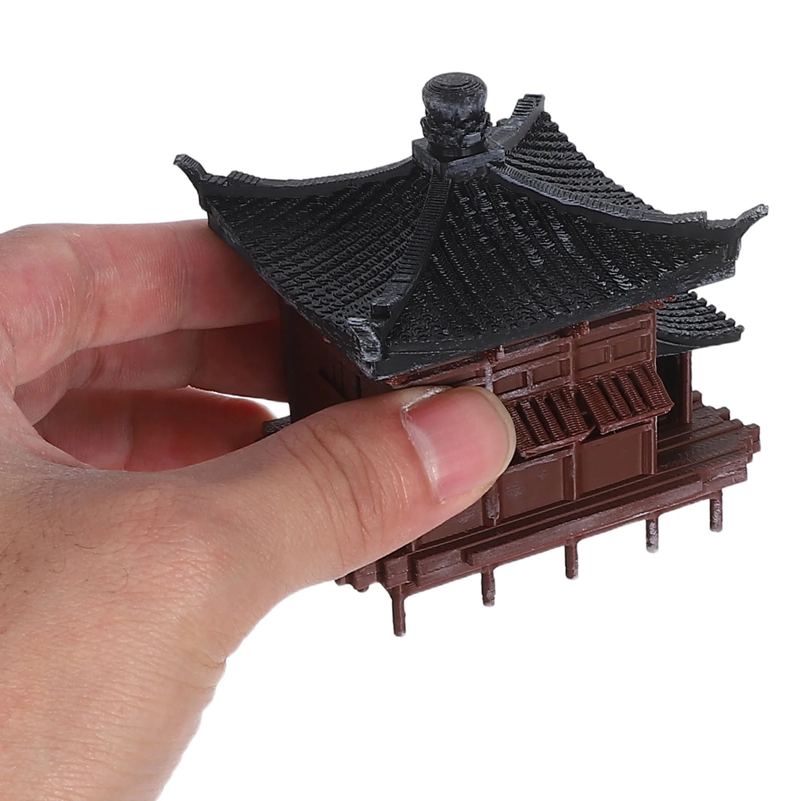 

Miniature Pavilion Ornament: Chinese Ancient Garden Sculpture For Zen Decor, Aquarium, Bonsai, Fairy Garden, Micro Landscape,