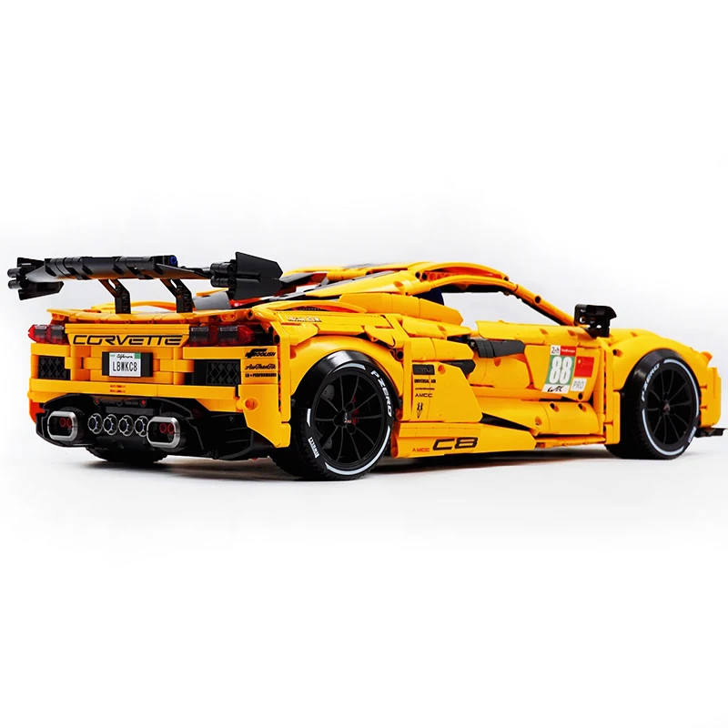 High-end gule 10622 moc técnico kervtte super carro esportivo hypercar 1:8 modelo blocos de construção quebra-cabeça brinquedo diy presentes de natal criança