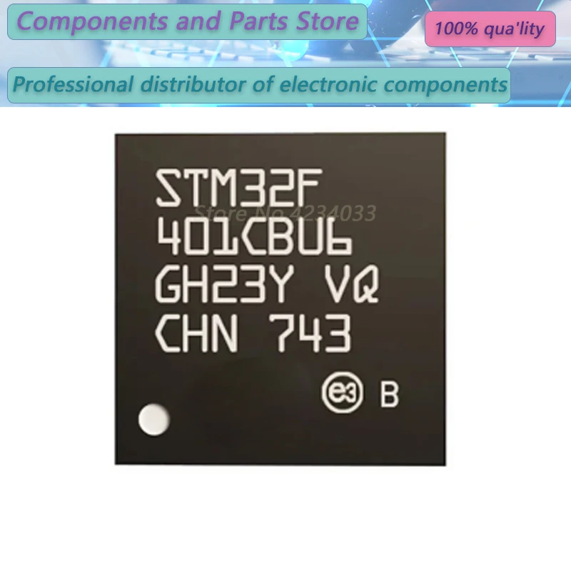 1PCS   STM32F401CBU6  STM32F401CBU  STM32F401  QFN48  NEW100%  STM32  F401CBU6