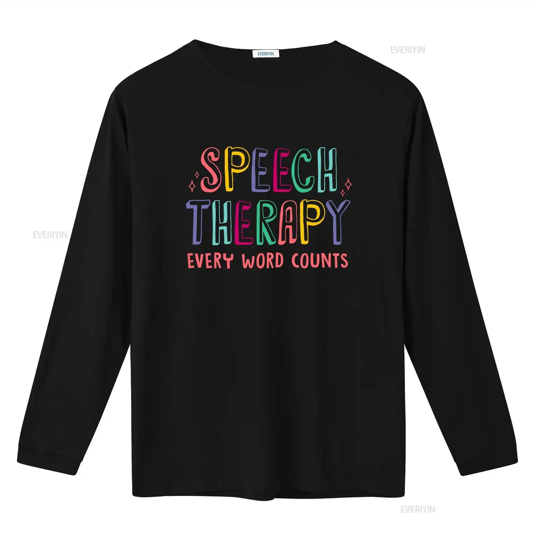 Speech Therapy Every Word Counts SLP T Shirt for Language Pathologists Perfect Therapists vintage Washed designer clothes homme