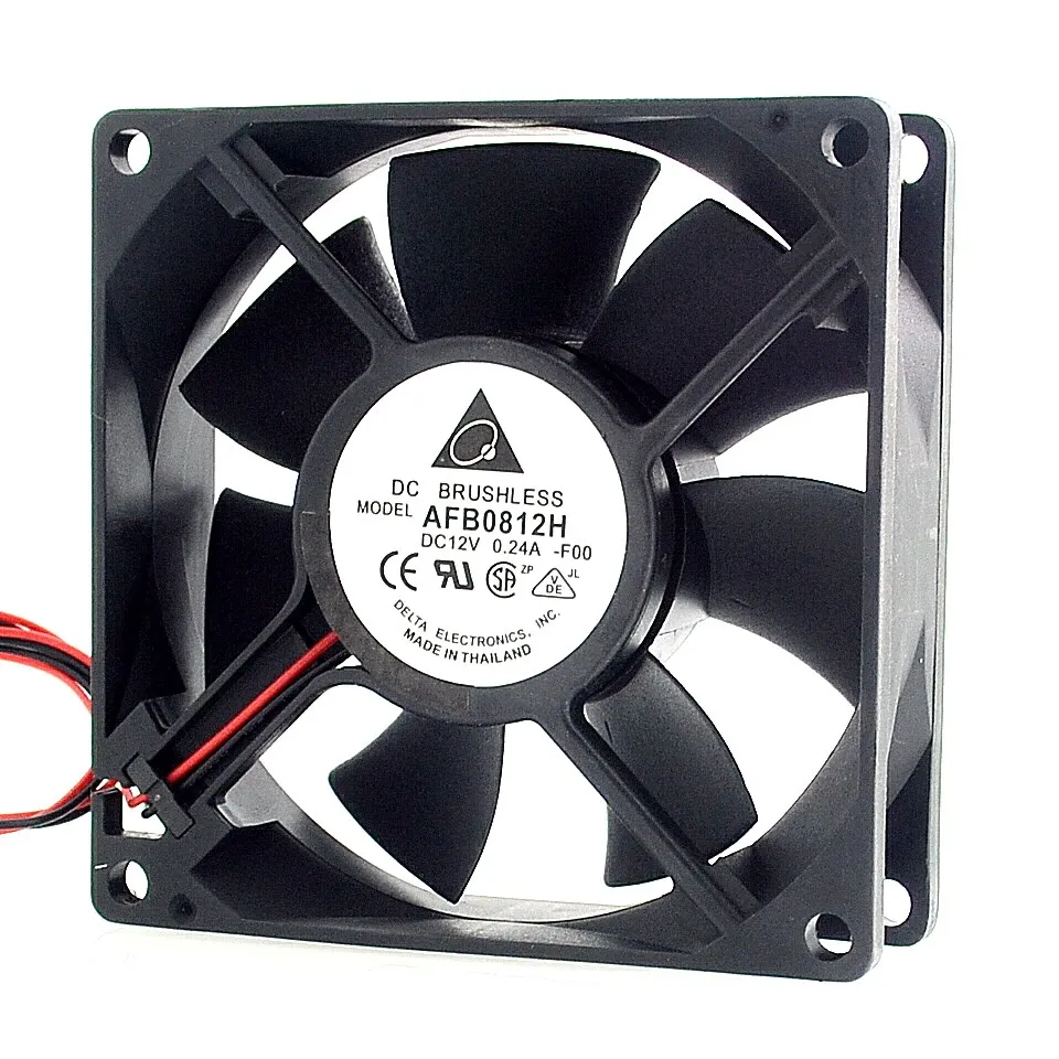 

AFB0812HH 8CM 80MM 80*80*25MM 8025 DC 12V 0.30A 2P OR 3P Server Inverter Cooling fan for Delta