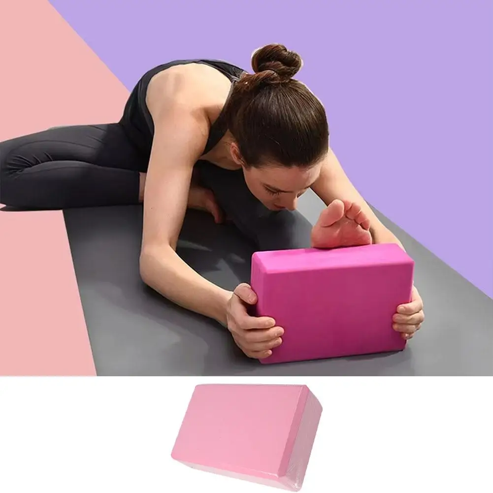 1pc EVA Gym Blocks Foam Brick Training Exercise Fitness Body Blocks Auxiliary Equipment Tool Shaping Dance Yoga Yoga Stretc R9V4