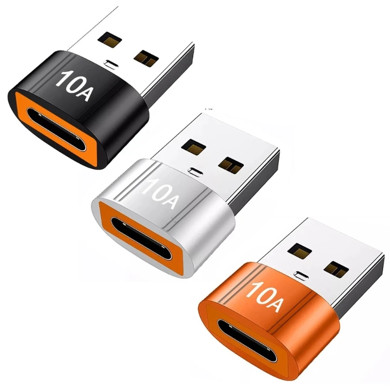 USB to USB C Adapter Highly Speed Charging Converters Data Transfer for Phones