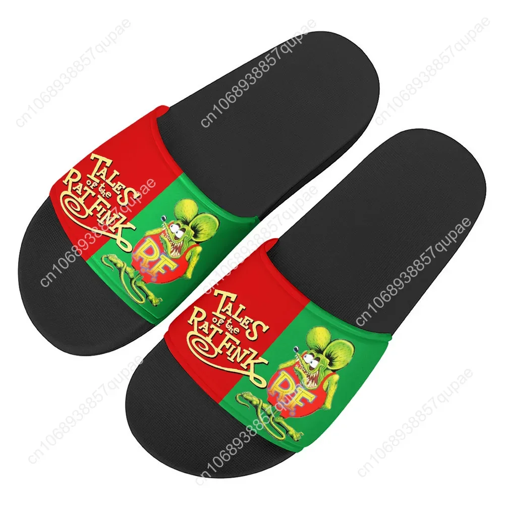 Tales Of The Rat Fink Slippers Home Water Shoes Men Women High Quality Custom Summer Breathable Cooling Slipper 4