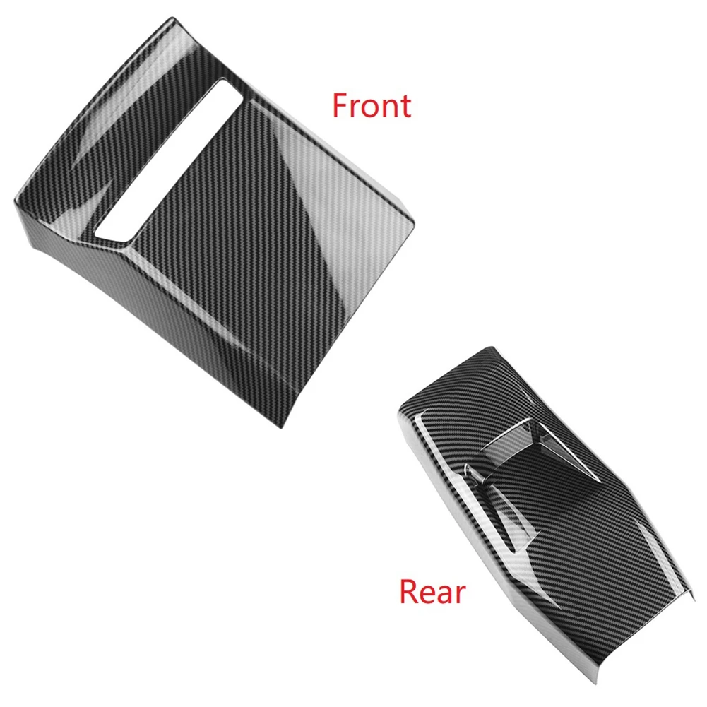 Front Row USB Anti-Kick Panle Cover Rear Air Condition Vent Outlet Frame Panel Cover Trim for KIA EV6 GT Line