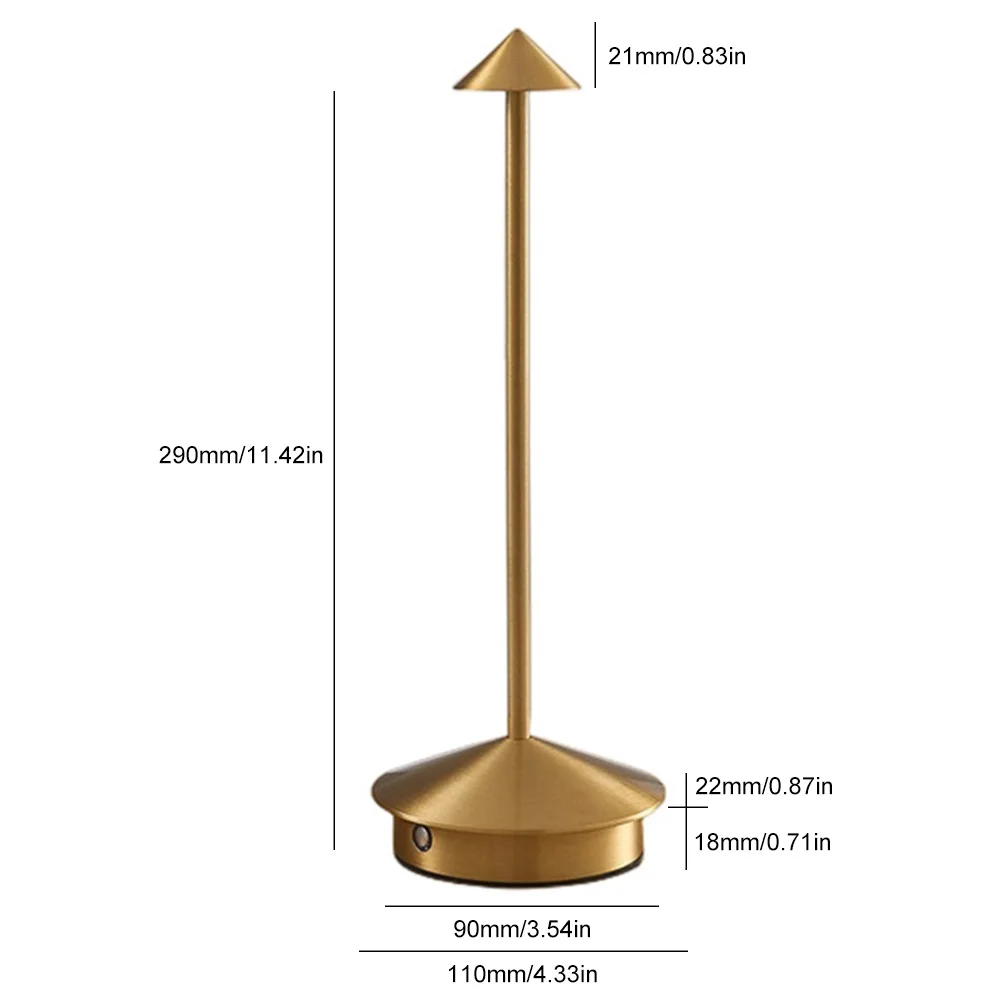 ワイヤレスLEDメタルテーブルランプ,タッチコントロール,ホテル,バー,寝室用のロマンチックな常夜灯,デスクトップ装飾,ノベルティ