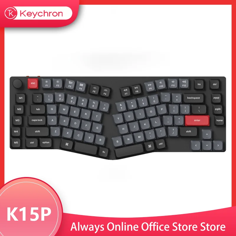 

Беспроводная механическая клавиатура K15 Pro, bluetooth, QMK/VIA, белая подсветка, низкопрофильный переключатель Gateron