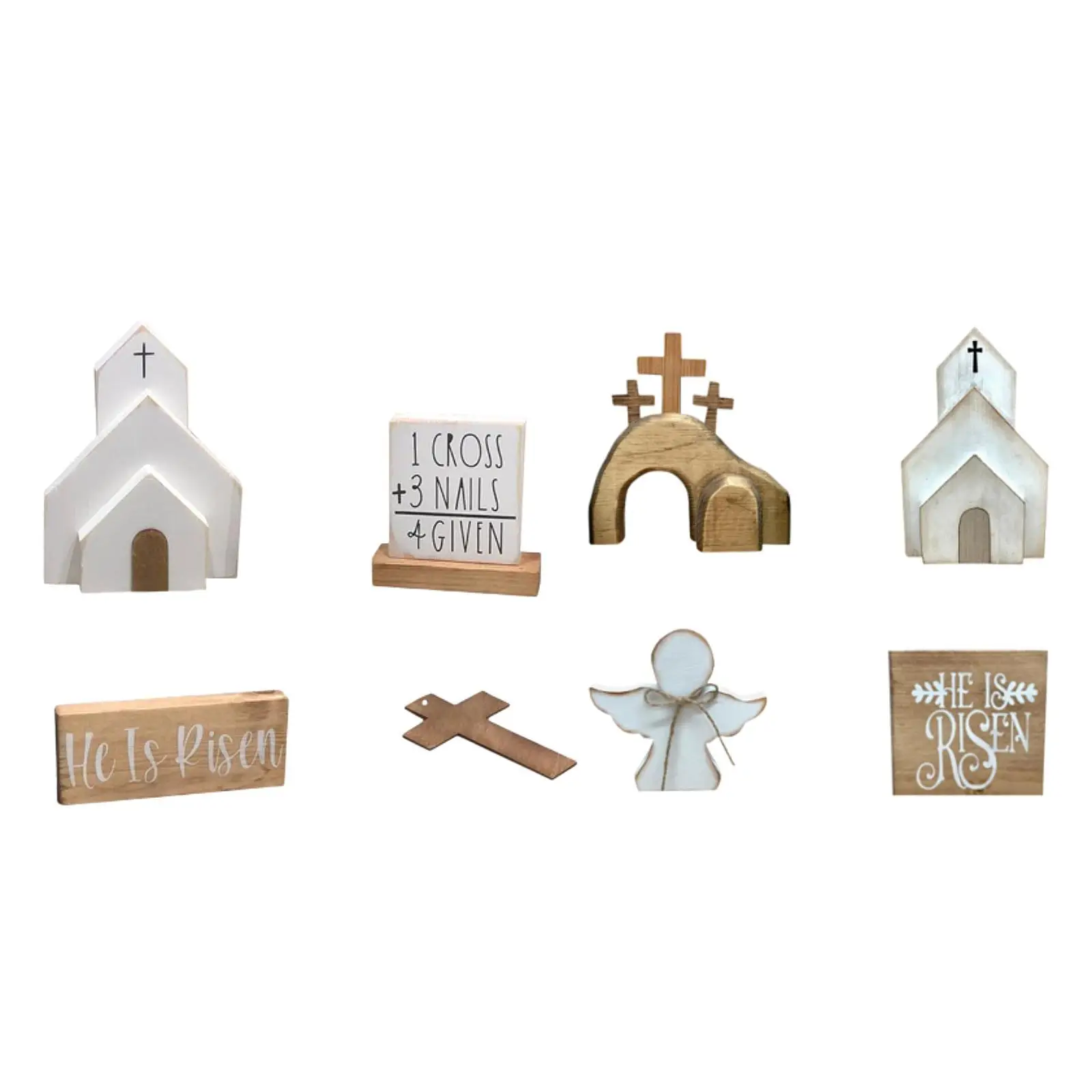 Easter Resurrection Scene Easter Gift Rustic for Window Wall Dining Table