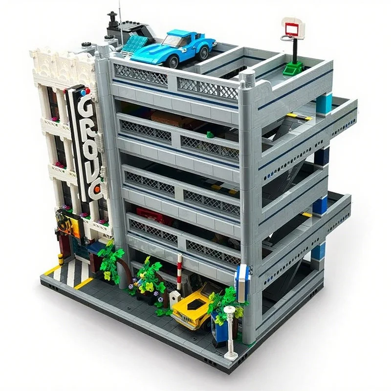 5359 Uds. MOC The Grove Auto Shop apartamentos modelo modular regalos de navidad arquitectura de bloques de construcción DIY Idea juguetes ladrillo niños