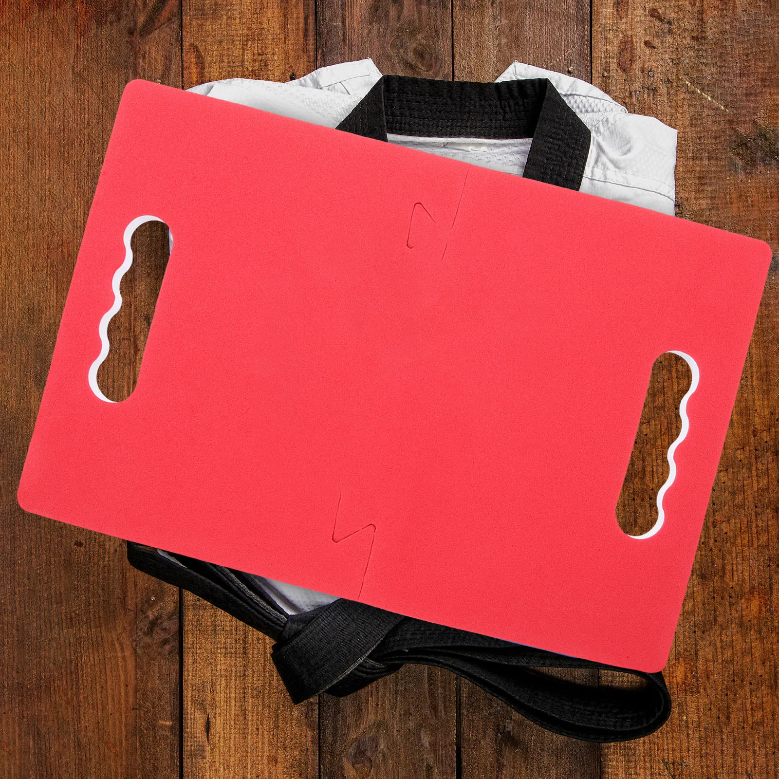 

Elasticity and Train Wooden Man along with Taekwondo Kick Pad Eva Foam Reusable Punching for Breaking