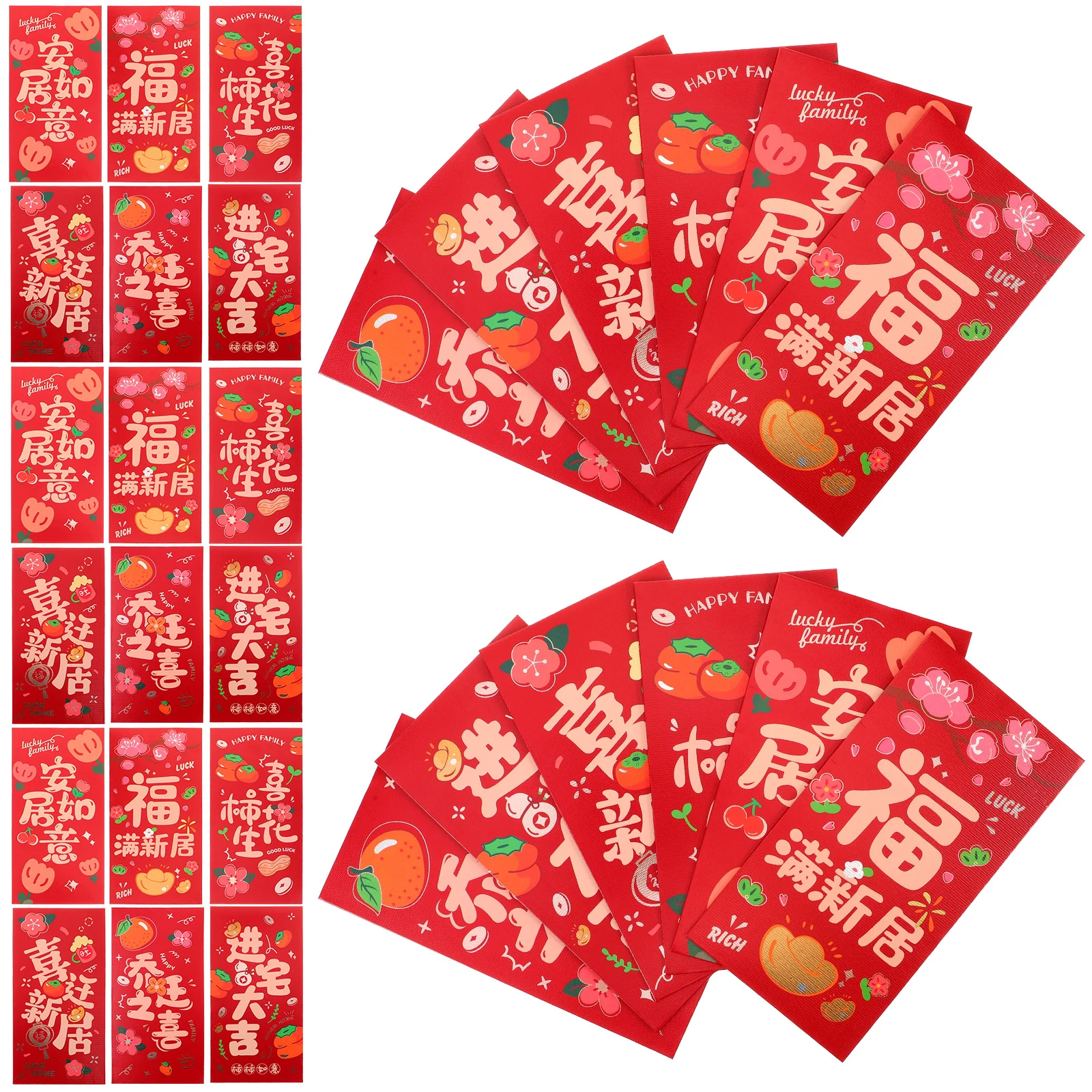 

1 Pack Mixed Housewarming Red Envelopes Cash 46g Lucky Money Pockets Greeting Cards Gifts JOQ01 Shopping Bags Special Purpose